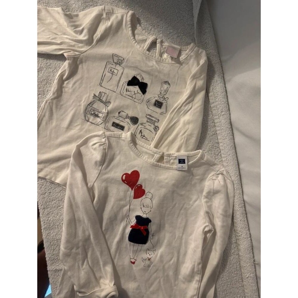 Set of two Janie and Jack Long Sleeve tees